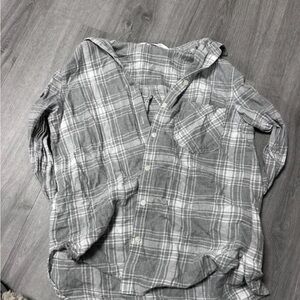 Gray Plaid Men's Shirt
